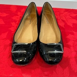 Coach Black Patent Leather Flats